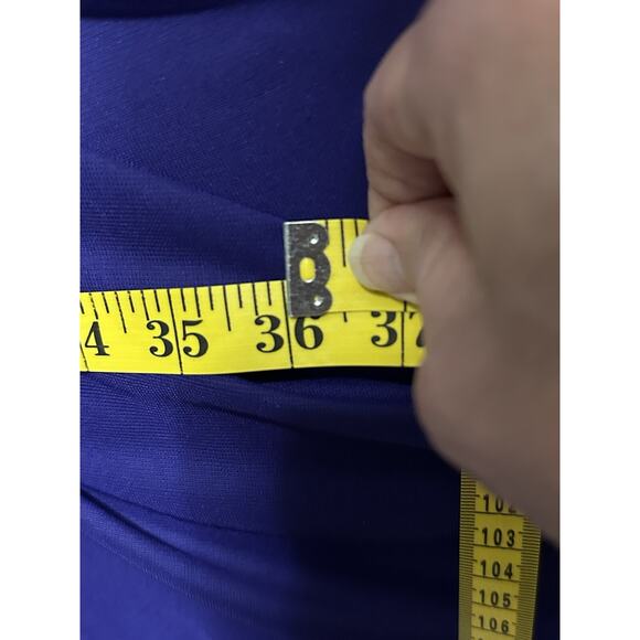 BLONDIE NITES Womens Purple Evening Gown Prom Dress Stacy Sklar Sz 9 - Picture 13 of 16